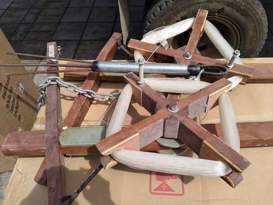 fishing reels donated by the Chinese Ambassador