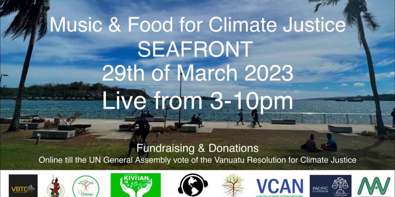 Music & Food for Climate Justice at SEAFRONT - Online UN General Assembly Vote