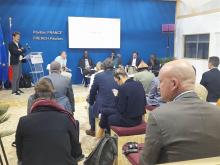 Principal Scientific Officer Mitigation Kalo presenting at the the French Pavilion Principal Scientific Officer Mitigation Kalo presenting at the the French Pavilion