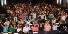 The Pacific islands with fellow members of the Alliance of Small Island States (AOSIS) commemorating the Paris Agreement coming into force in Marrakech, Morocco on 4 November. COP22 pacific island with fellow member