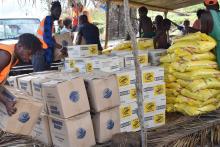 Distribution at the onsite EOC at Melsisi in Central Pentecost. Distribution at the onsite EOC at Melsisi in Central Pentecost.
